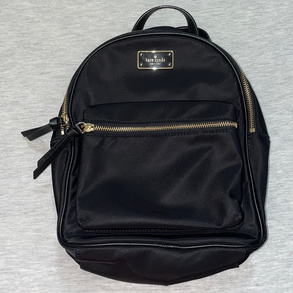 Black Kate Spade small backpack
